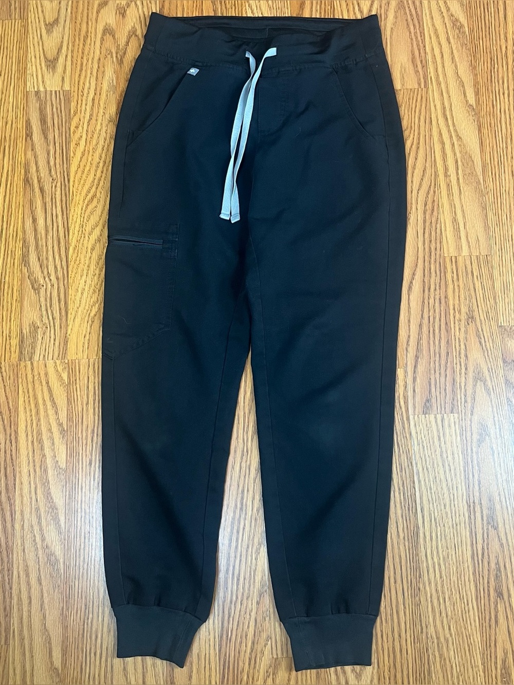 FIGS Technical Collection Scrub Pants Black XXS Petite Jogger Cargo Medical